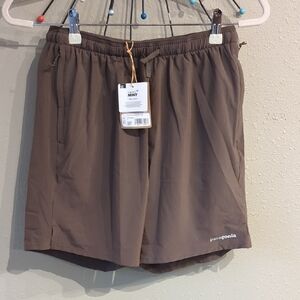 Patagonia Mens Multi Trails Shorts 6-in Heiq Mint Odor Control Small Lined Nwt